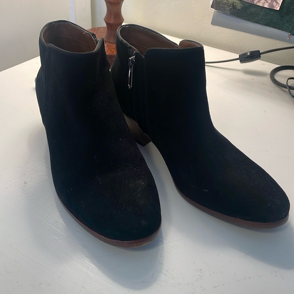 Sam Edelman black suede booties, Size 9 women’s